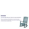 Flash Furniture Winston All-Weather Rocking Chair in Teal Faux Wood JJ-C14703-TL-GG